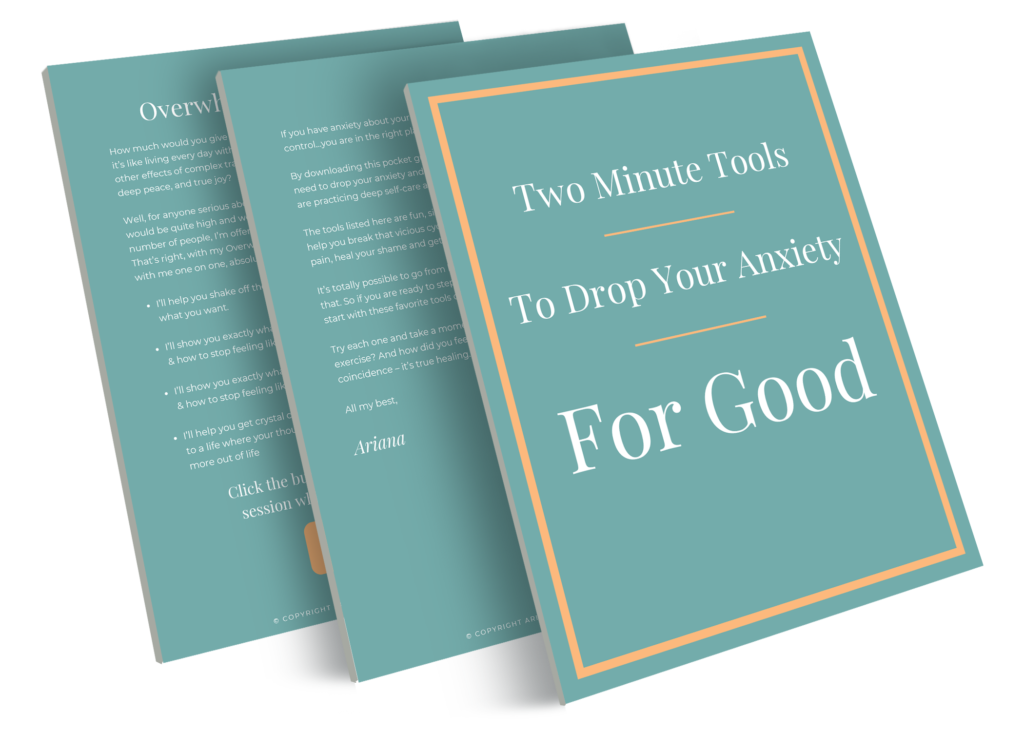 Image of "Two Minute Tools to Drop Your Anxiety for Good"